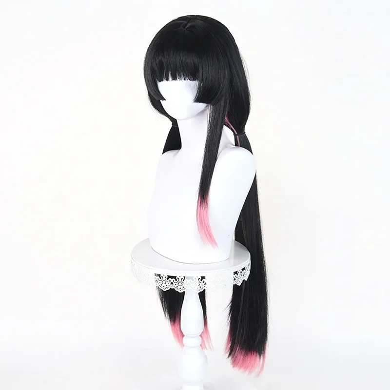 Anime Wuthering Waves Chisa Cosplay Wig Swimsuit Scalp Top For Halloween Comicon Party Adult Women Men