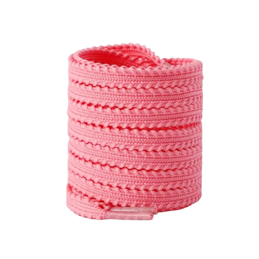 1Pair 120CM Durble Flat Sneaker Shoestrings Colorful Replace Tennis Shoelaces Elastic Polyester Shoe Laces Shoes Accessories
