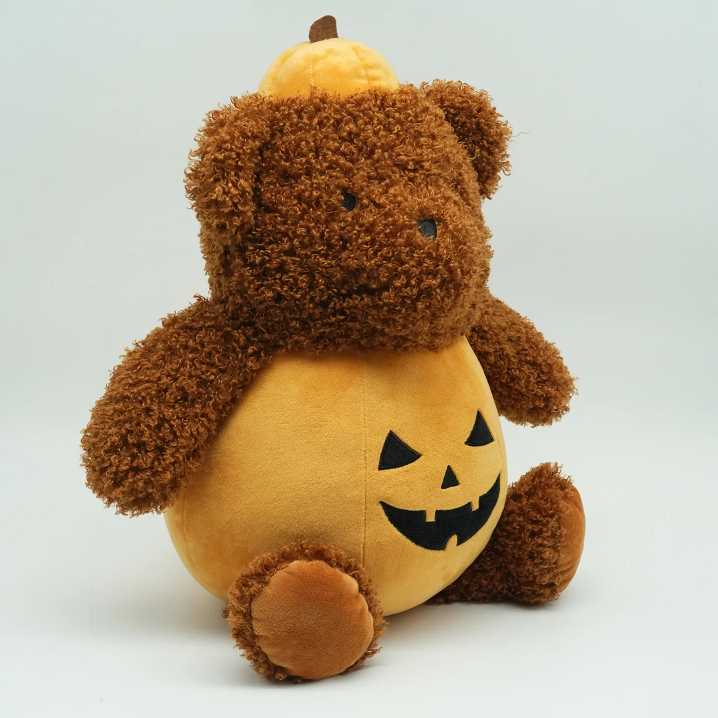 New 45cm Halloween Pumpkin Bear Plushie Toys Cute Soft Stuffed Anime Pillow Dolls For Kid Birthday Christmas Gift