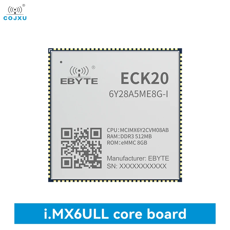 iMX6ULL Core Board COJXU ECK20-6Y28A5ME8G-I NXP MPU System On Board Linux QT ARM DDR3 8GB eMMC Industrial Grade Stamp Hole