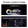 LEDライト付き装飾タービンベント,メルセデスベンツ用アンビエントライト,カースピーカーカバー,ランプパーツ,64色,w205,x253,glcクーペ,c43,c63s 3