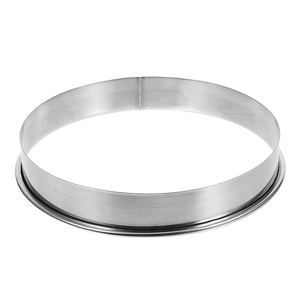 Stainless Steel Pizza Ring Round Baking Mold for Even Topping Distribution Easy Release Multipurpose Use