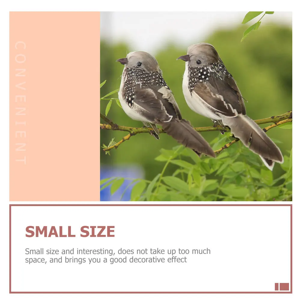 

4Pcs Simulation Feathered Birds Premium Lifelike Outdoor Garden Yard Park Decor Small Space Adorable Ornament for Balcony Porch