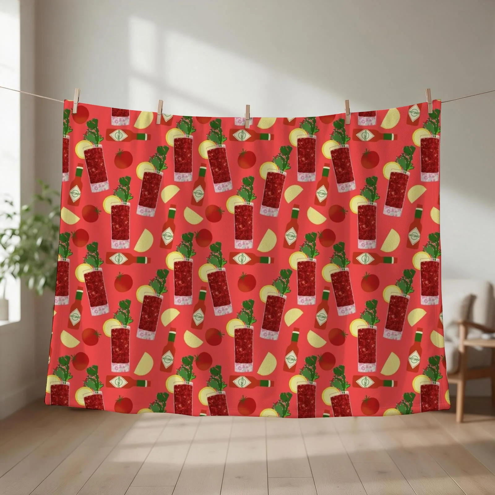 Bloody Mary Throw Blanket Blankets For Baby Flannel Fabric Kid'S bed plaid Blankets