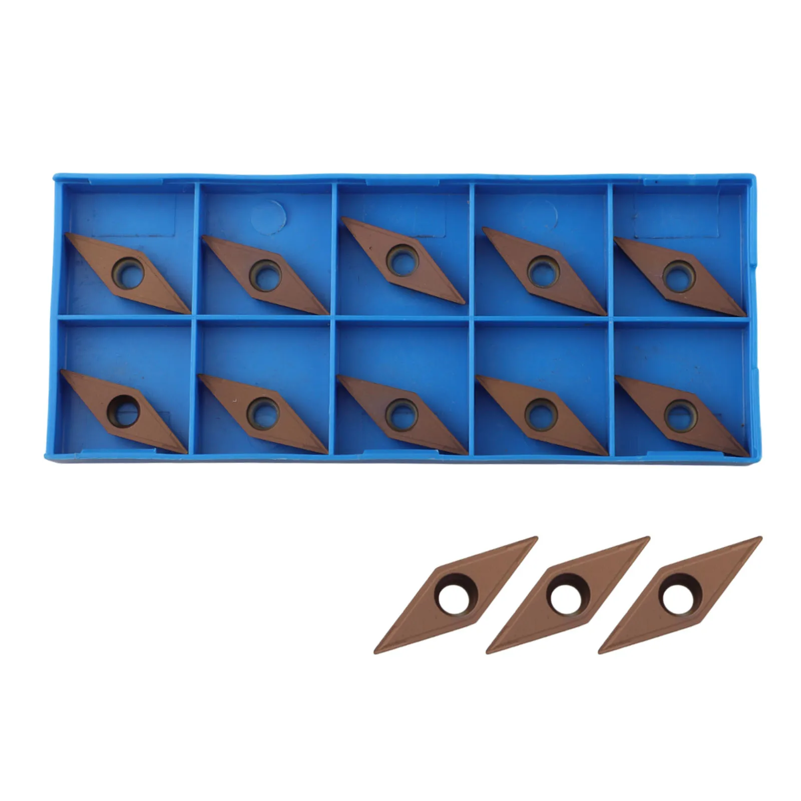 Accessories Insert Replacement Set Turning Tool VCMT160404 10pcs Carbide Inserts Fittings Indexable for lathe