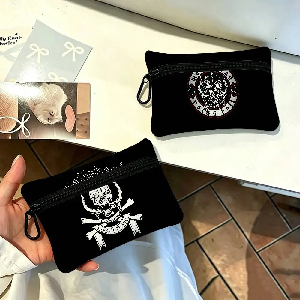 Singer M-motorheads Oxford Fabric Mini Coin Wallet Smooth Zipper Hanging Design Multi-use Small Storage Bag For Travel