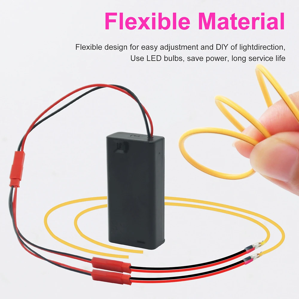 DC 3V LED COB Filament Flexible Lamp 3000K 6000K Green Ice Blue Pink 110mm 190mm 300mm Retro Edison Bulb Parts LED Diode Decor