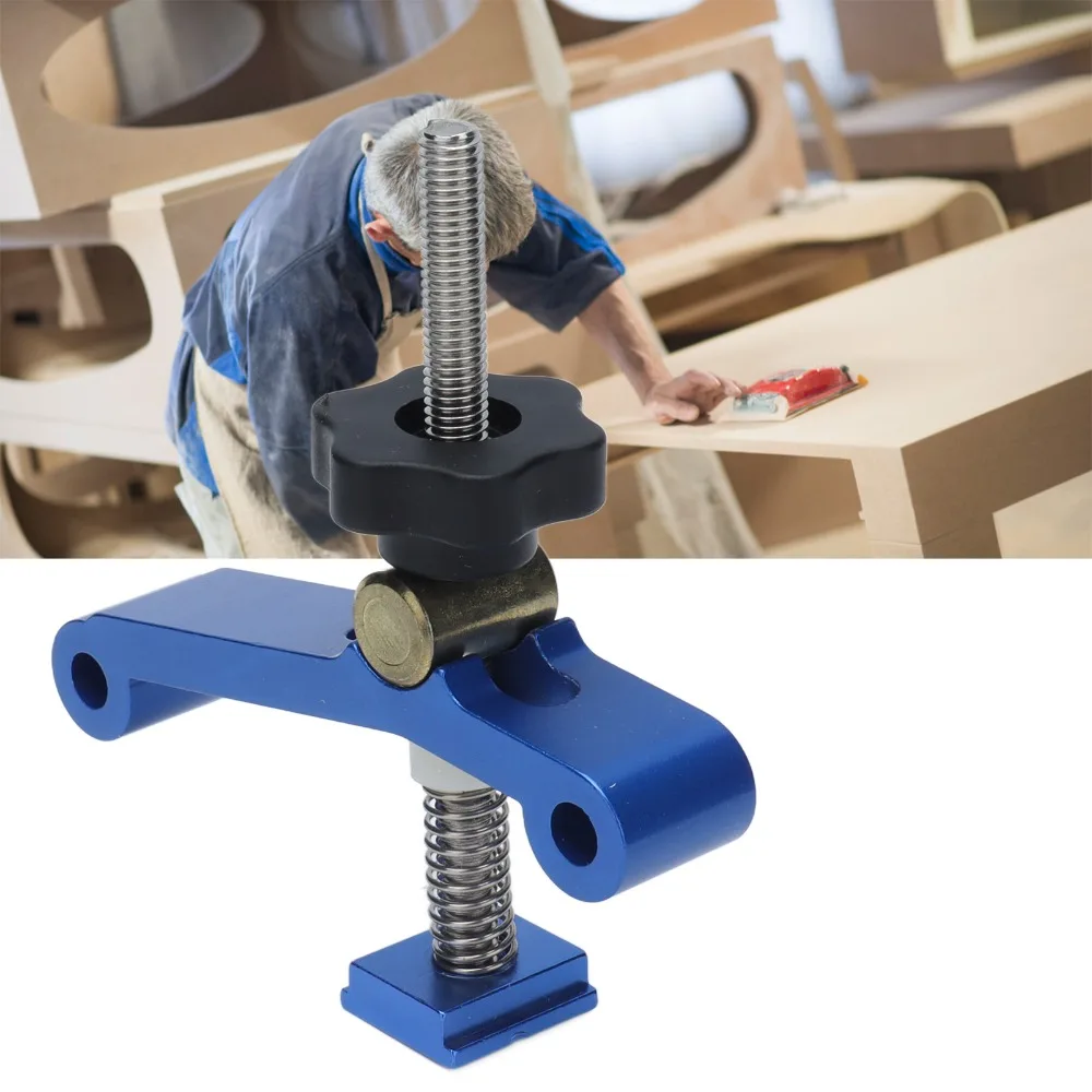 Aluminum Alloy T Track Clamps M8 Toggle Clamp Spring Nut 30mm 40mm Aluminum Extrusion CNC Router Clamps Positioning Fixtures