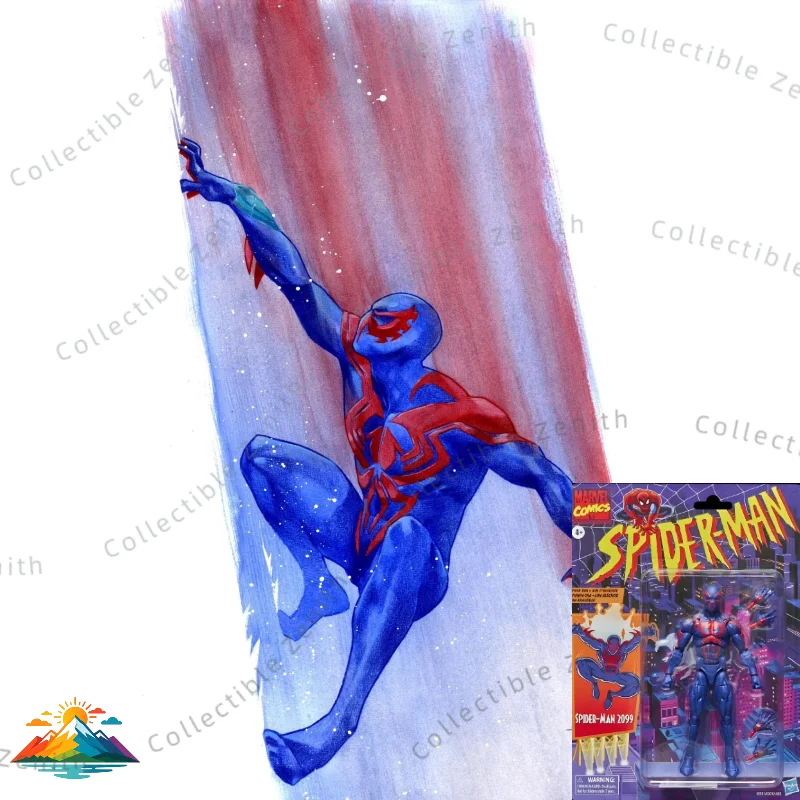 【in-stock】hasbro-marvel-legends-series-retro-spider-man-2099-comics-15cm-action-figure-collection-original-model-toy-gifts