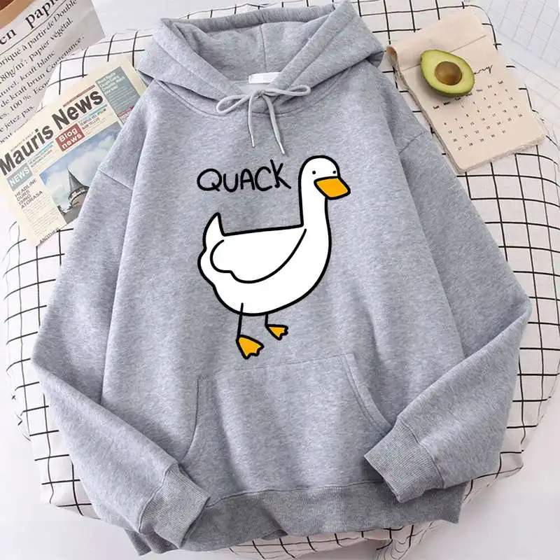 Cute Cartoon Duck Pattern Printed Hoodie Men/Women Casual Fashion Hoodies Women y2k Pullover Sweatshirt Oversized Unisex Clothes