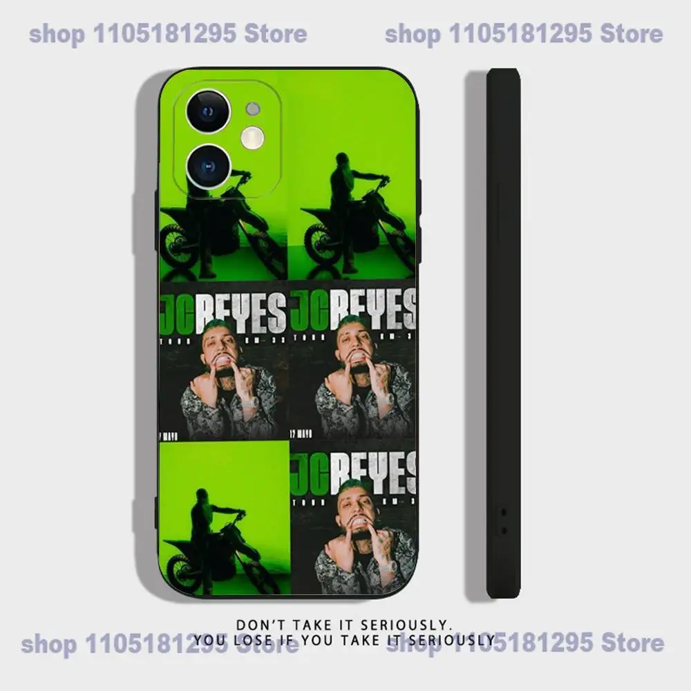HOT 2025 Jc Reyes JC REYES Tour funda de teléfono para iPhone 17,16,15,14,13,12,11,XR,Pro,XS,Max,XR,Plus,Mini silicona negra a prueba de golpes