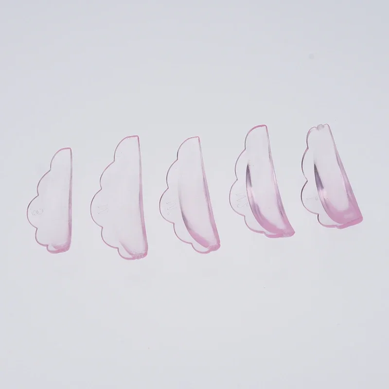 5Pairs Self-Adhesive Eyelash Perm Pads Soft Silicone Lashes Rods Shield Lifting 3D Lash Curler Accessories Makeup Tool