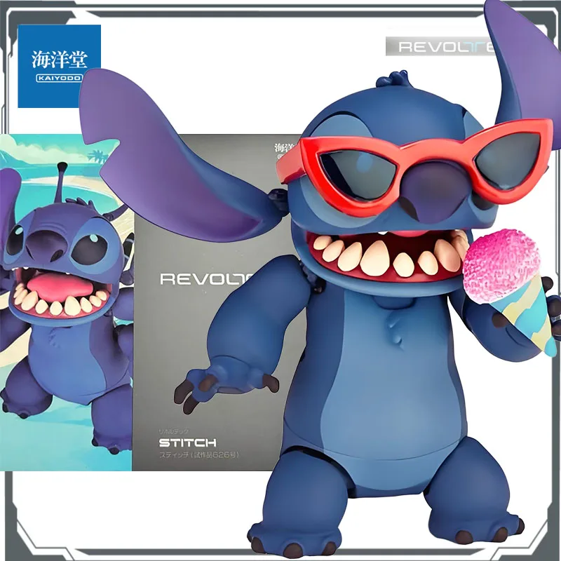 

KAIYODO Original REVOLTECH Stitch 90mm (excluding Ears) Anime Action Figure Assembly Model Toys Model Gifts for Boys