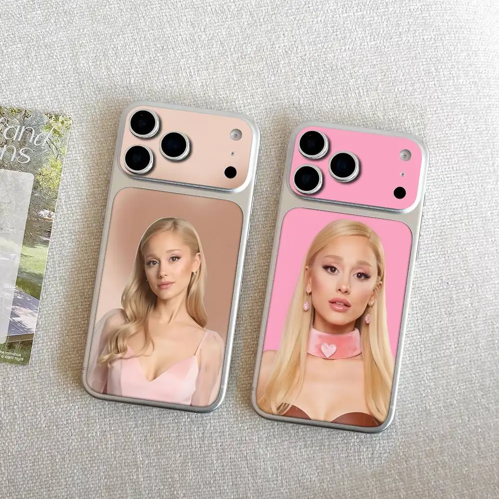 Pretty Girl A-Ariana G-Grande Singer Wrap Sticker For IPhone17 Pro/17pro Max Phone Decal Rear Protector Case Film Full Cover