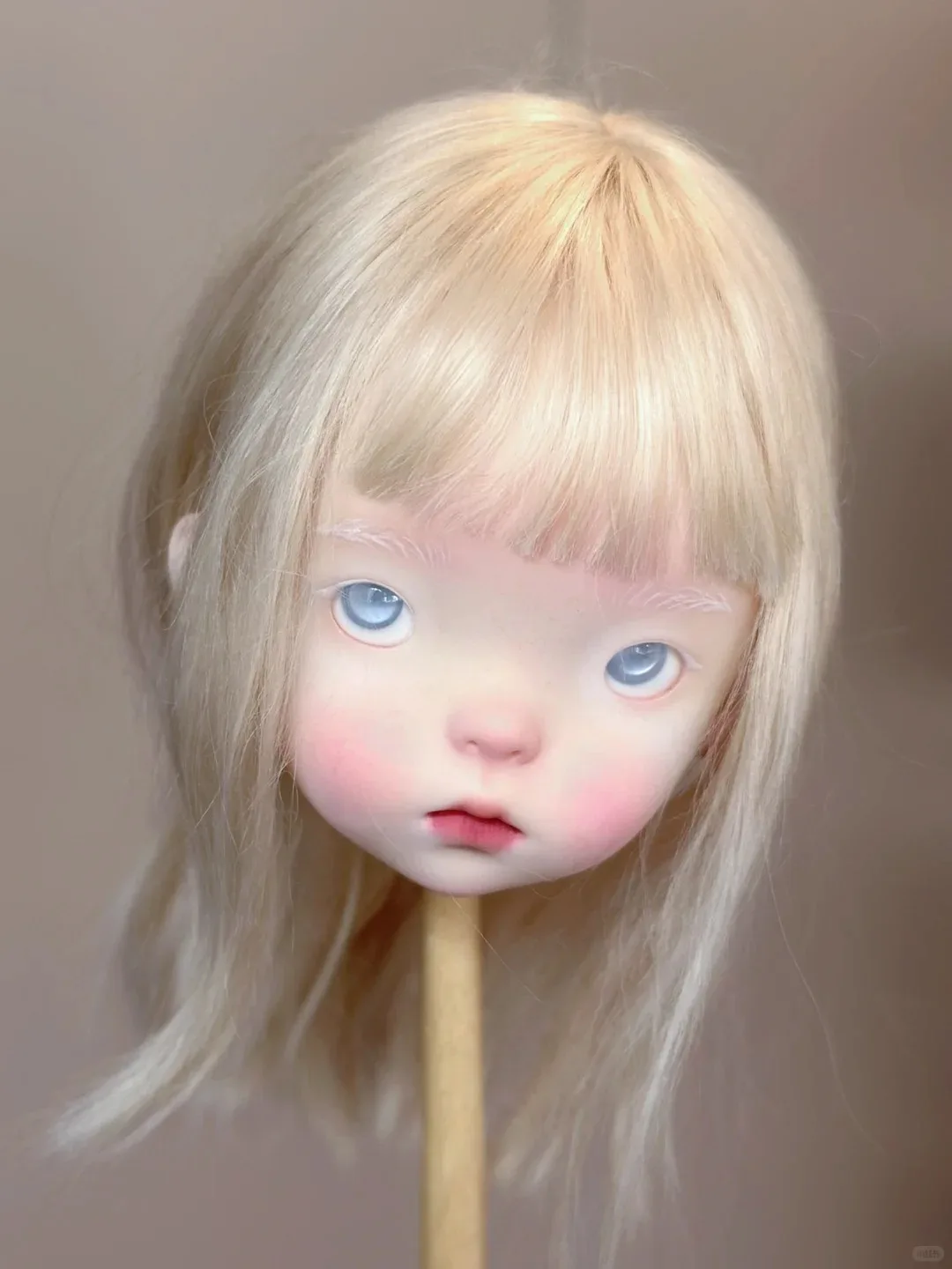 Just Head SD BJD Doll 1/6 Blue Bean landoudou Testa di bambola giocattolo individuale di alta qualità da donna per collezionisti