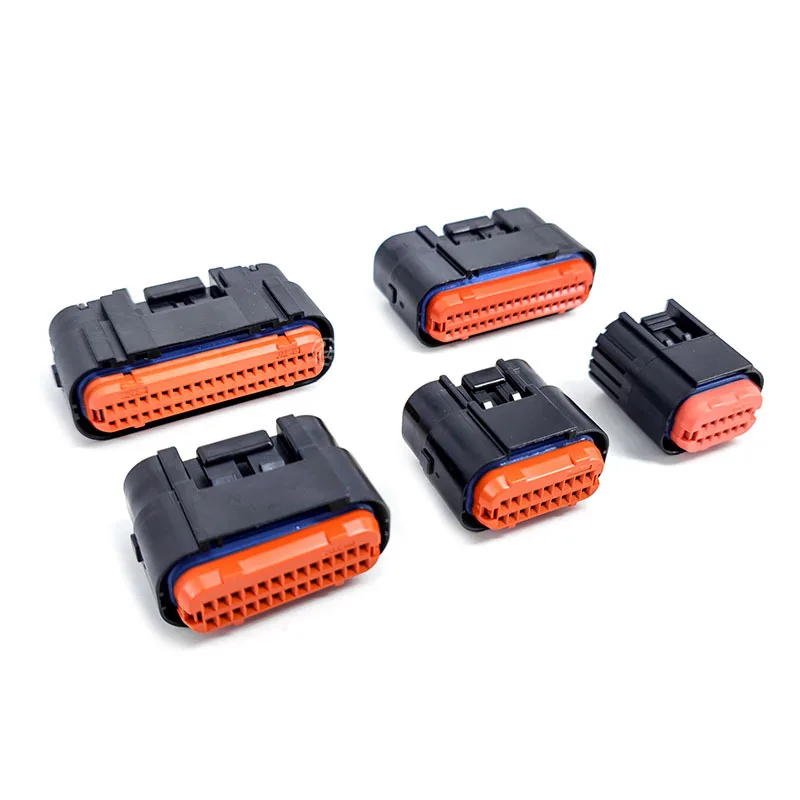 MX23A12SF1 12 18 26 34 Hole JAE Type Automotive Waterproof Connector PCB Board End Wiring Harness Plug MX23A26N 12P 18P 26P 34P
