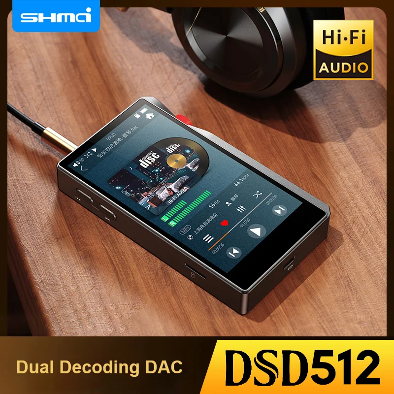  مشغل موسيقى SHMCI C8 DSD HiFi مع بلوتوث ثنائي الاتجاه، شاشة تعمل باللمس، مشغل MP3 محمول #3
