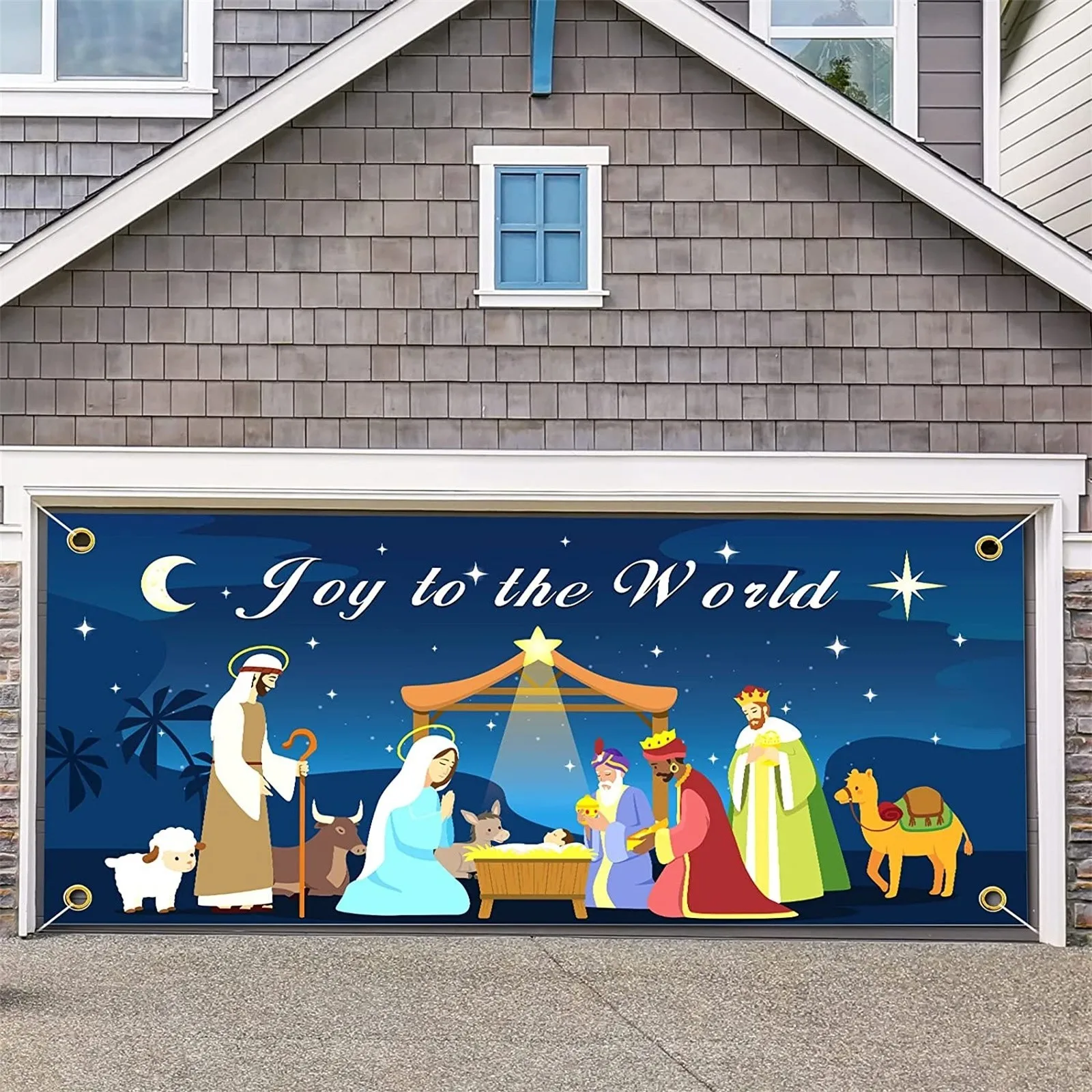 

Garage Door Christmas Banner Christmas Nativity Scene Backdrop Christmas Garage Doors Banners Christmas Garage Door Cover 2025