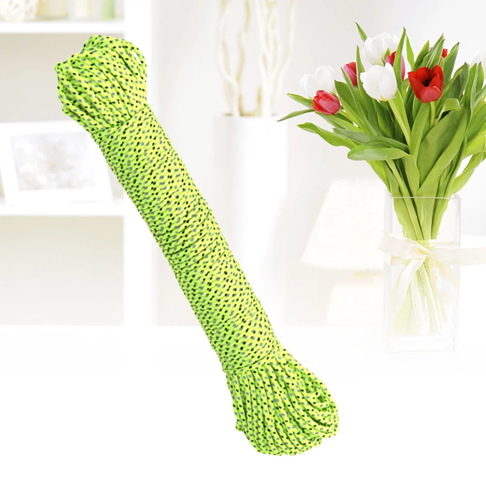 

20M Reflective Tent Rope 2.5Mm Pp Core Polyester Cover For Camping Hiking Outdoor Survival Gear Guyline Cord Paracord Nylon Rope