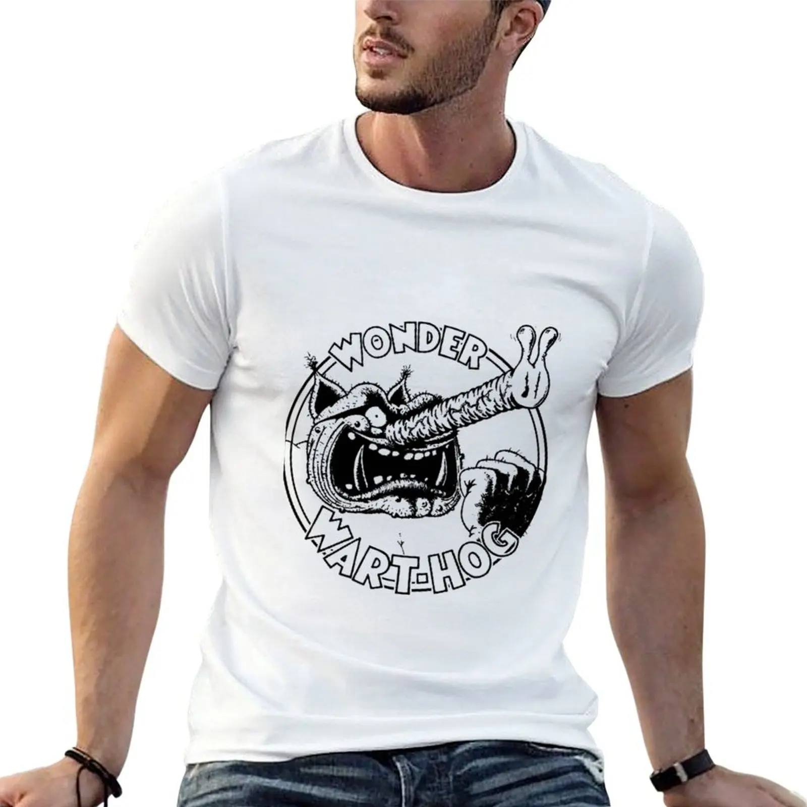 

Wonder Warthog T-Shirt man t shirt cotton t shirts for man pack white T-Shirt