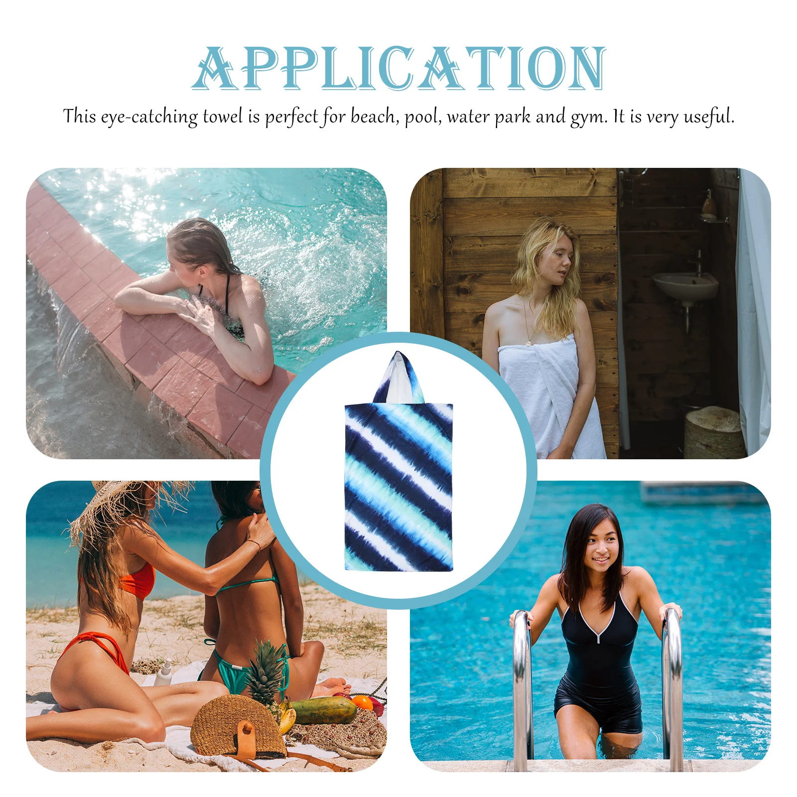 

Quick Dry Beach Towel 1 Unit Large Printed Travel Towel Comfortable Wear-Resistant Bath Sheet for Adults Outdoor Recreation