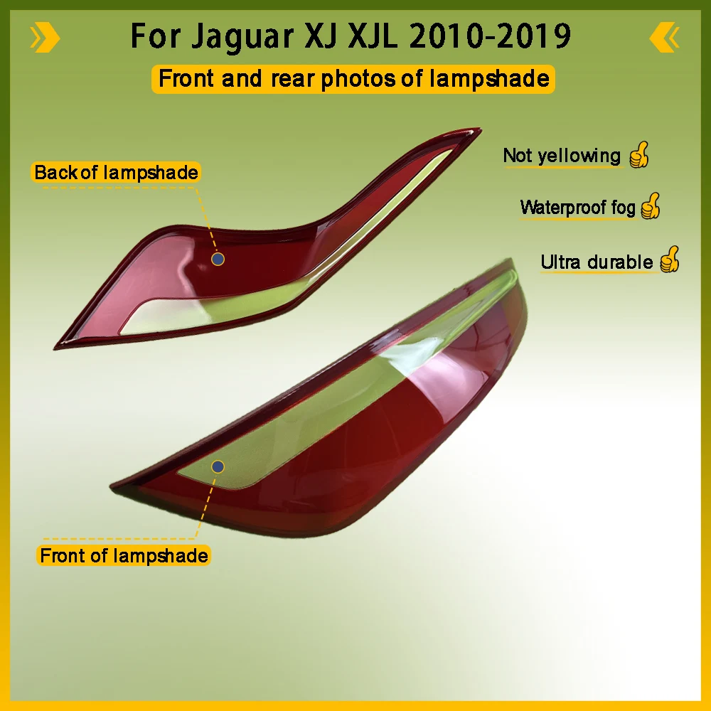 For Jaguar XJ XJL 2010 - 2019 Rear Taillight Shell Tail Lamp Cover Turn Signal Stop Light Mask Replace The Original Lampshade