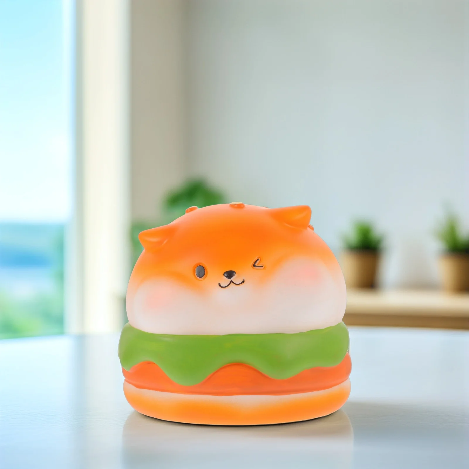 Kreatywna skarbonka w kształcie kreskówki, urocza skarbonka świnka, dekoracyjny pojemnik na pieniądze, słodka skarbonka na prezenty do pokoju lub na stół.