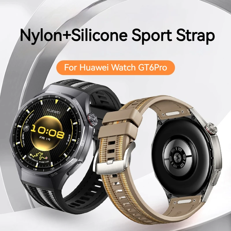 Correa deportiva de nailon + silicona para Huawei Watch GT6...