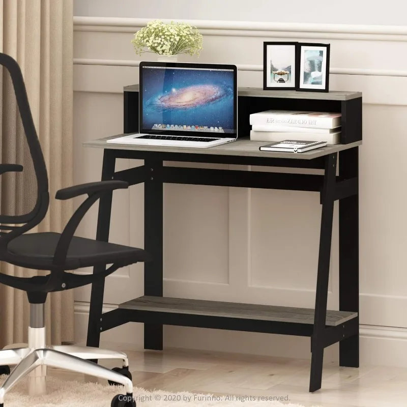 

Simplistic A Frame Computer Desk, Black/French Oak Grey