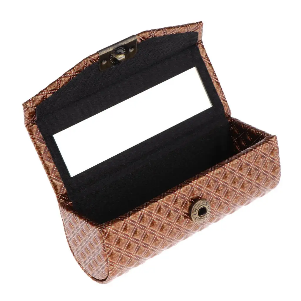 Elegant Leather Lipstick Case with Snap Closure & Mirror, Keep your Lip Stick