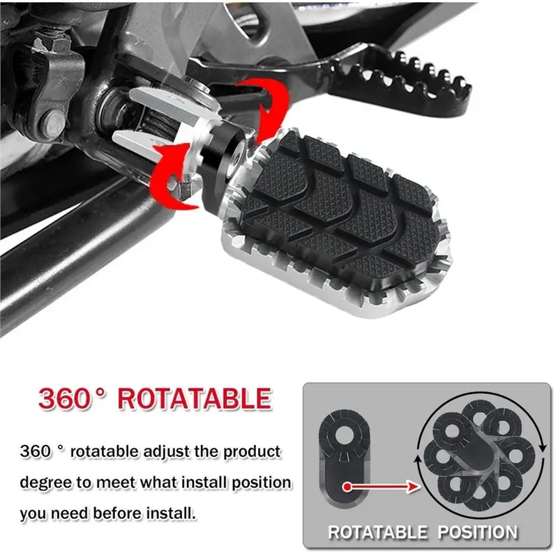 AU28-Motorcycle Footrest Footpeg For BMW R1100GS R1150GS R1200GS