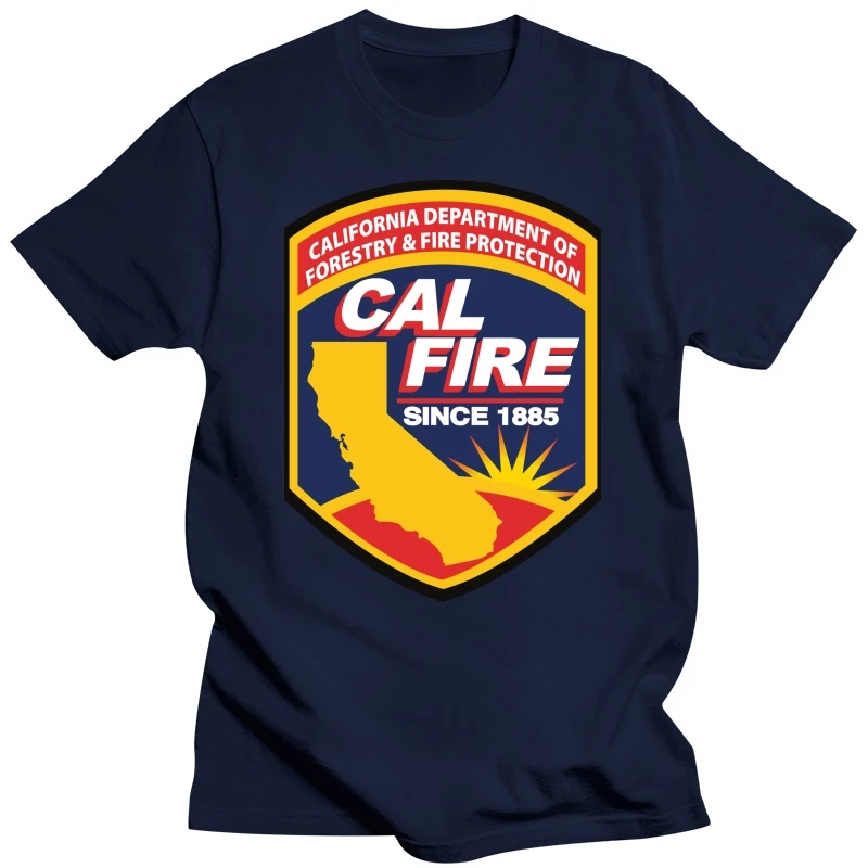 California Firefighter Fire Department Rare T-Shirt