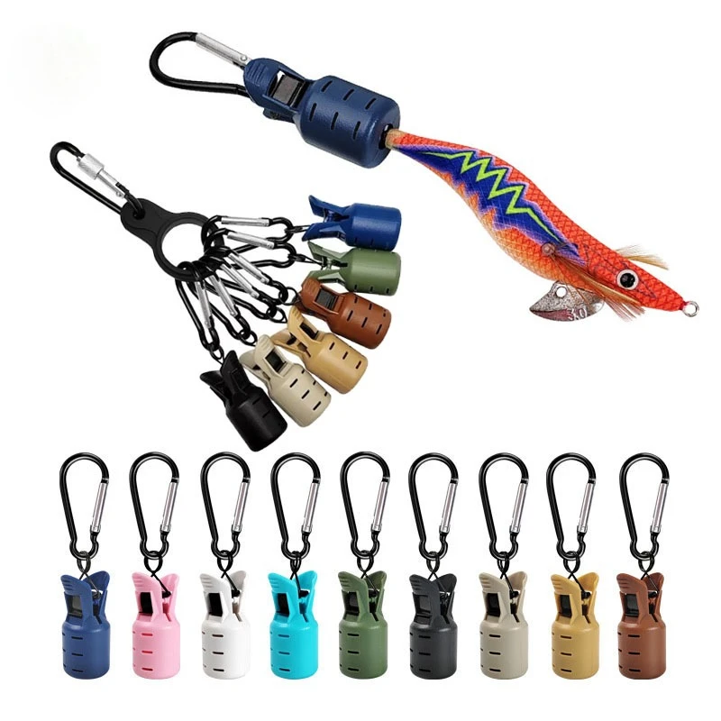 6pcs Squid Jig Hook Protector Case Covers Umbrella Fishing Hooks Safety Caps for Fishing Gear Fishing Accessories Tools