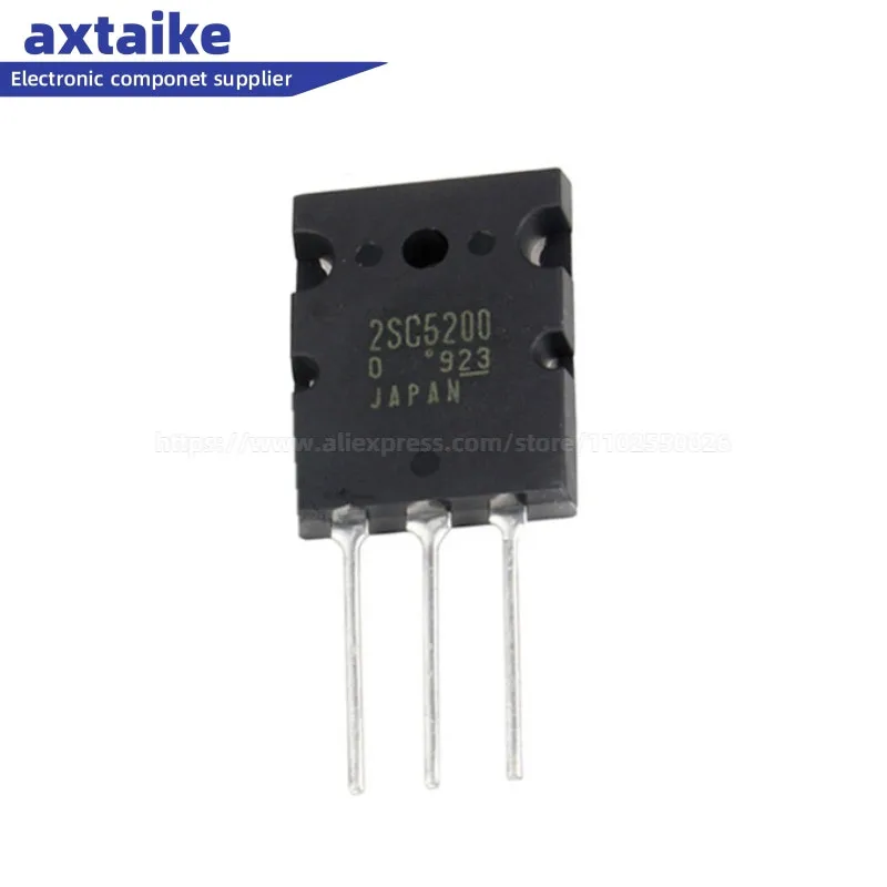 5PCS 2SA1943 2SC5200 TTC5200 TTA1943 NPN PNP 230V 15A TO-3PL Audio Power Triode High-power Power Amplifier Pair Transistors