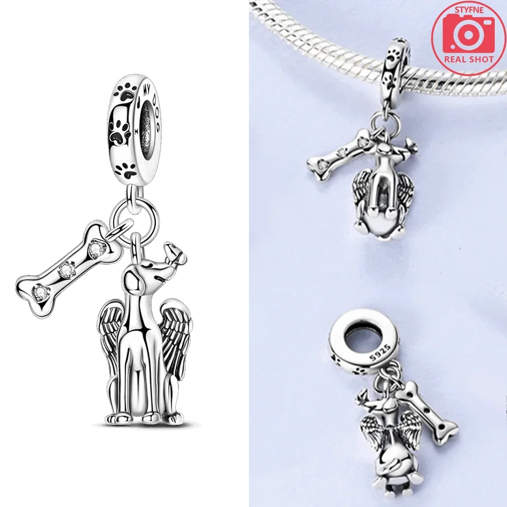 Silver Charms Beads Animal Designs for DIY Accessories