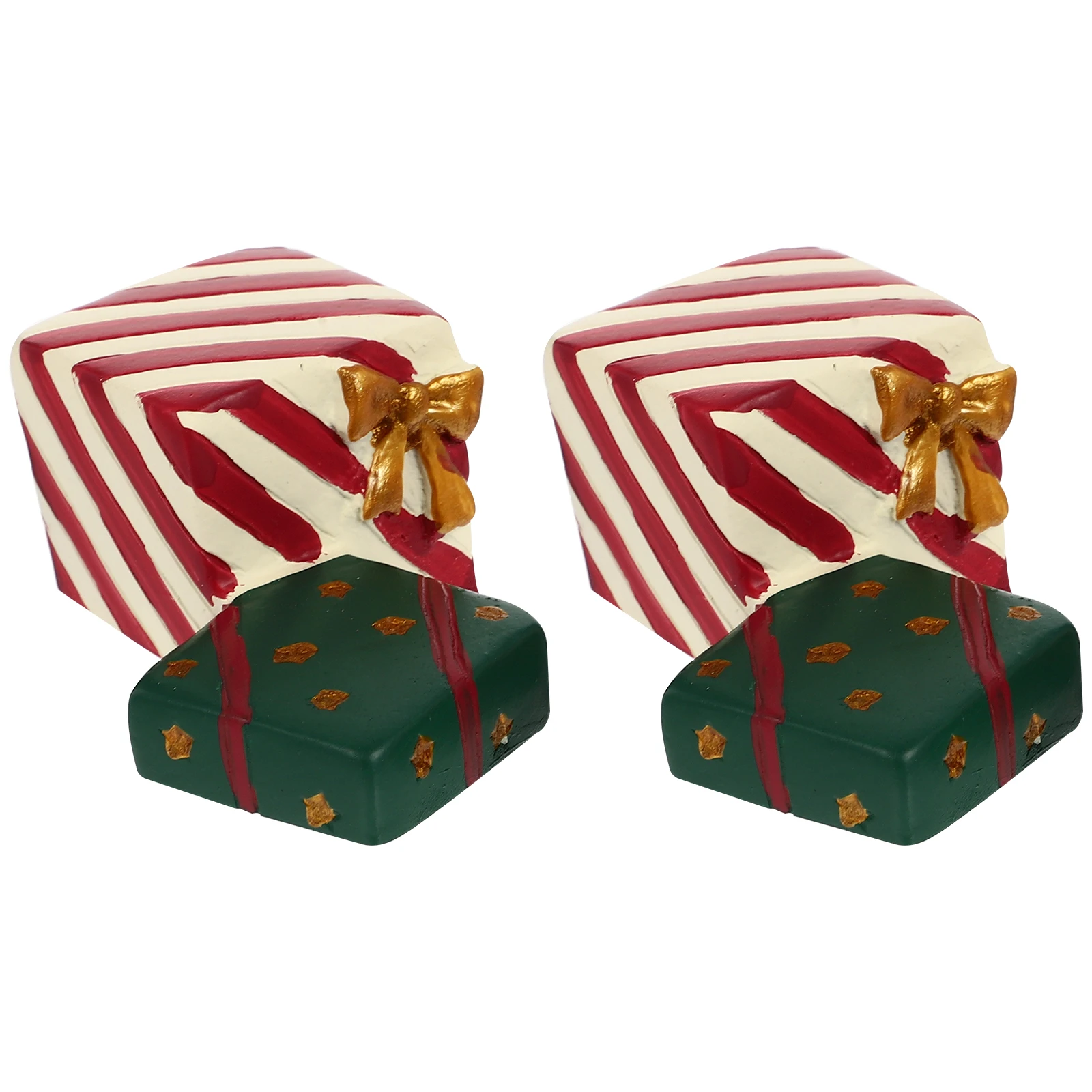

2 Pcs Christmas Ornaments Aquarium Fish Decorations for Tank Jesus Theme Stocking Stuffers Resin