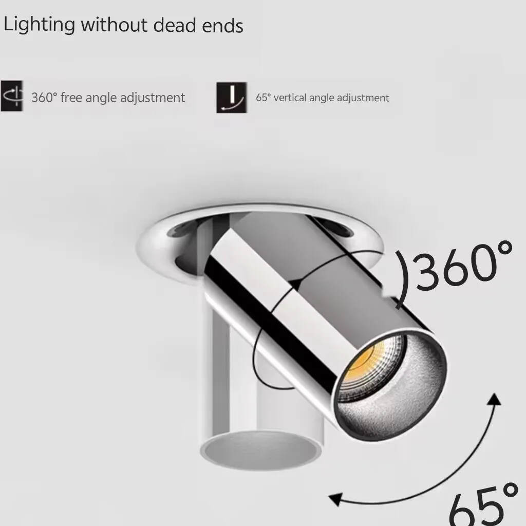 Universal adjustable stretching and retracting tube spotlight, ceiling lamp, vintage Bauhaus wall washer lamp