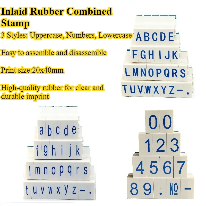 

Набор штампов для творчества: дневник, свадьба, малые буквы, цифры, большие штампы, комбинированные штампы, печать чернилами, размер 20x40 мм