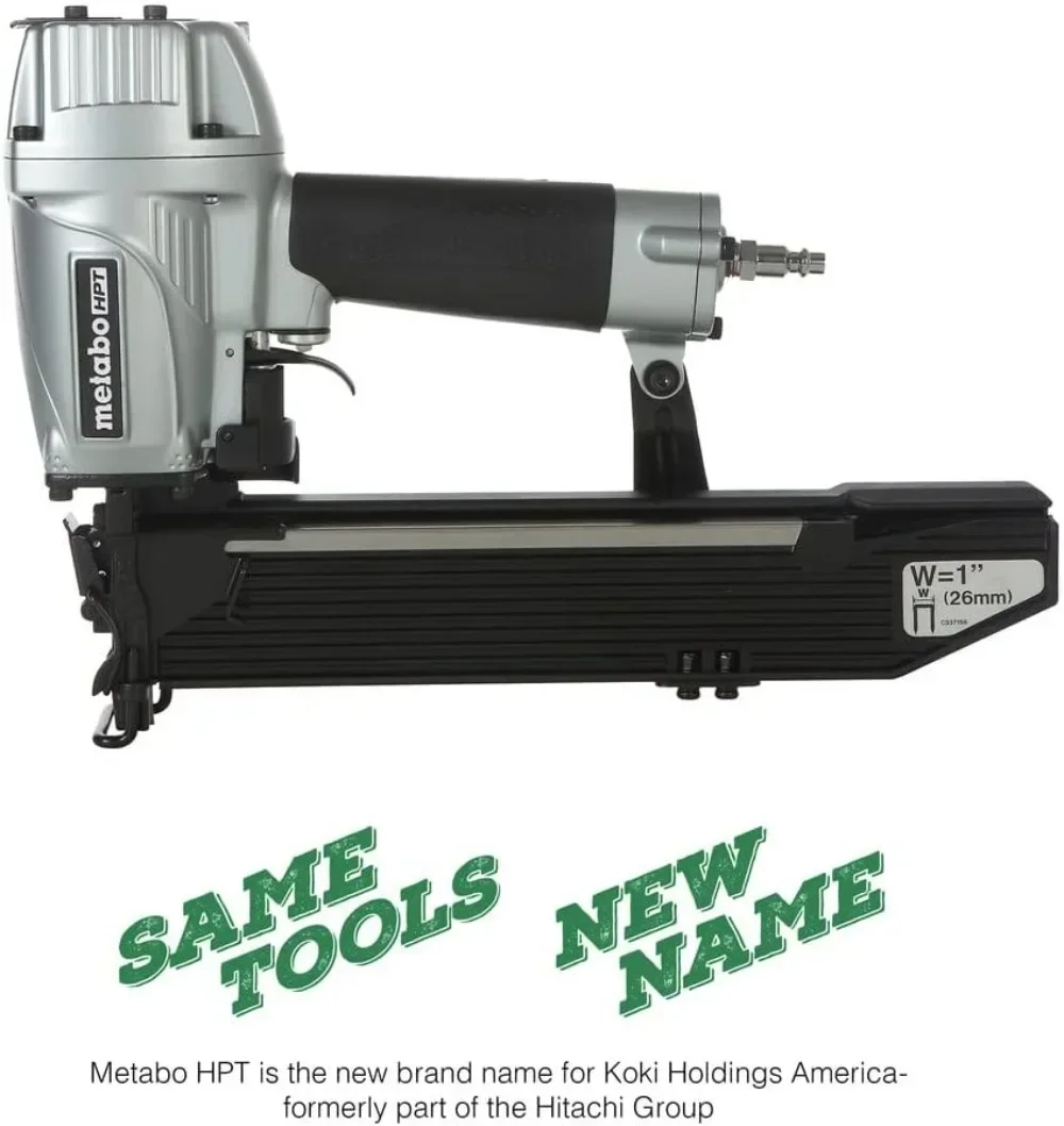 

A Pneumatic Stapler 1-Inch Wide Crown 16 Gauge 1-Inch up to 2-Inch Staple Length High Capacity Magazine