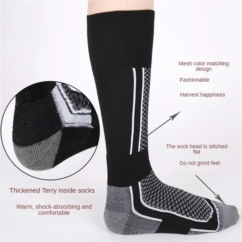 Winter Warm Thickened Ski Socks Hiking Stockings for Women Men Children Anti-cold Skiing Socks Sportswear