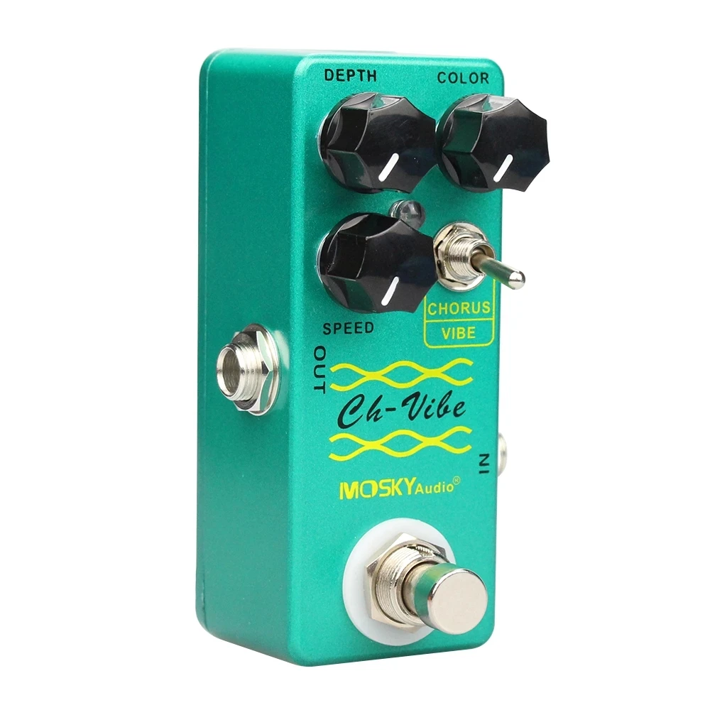 Mosky CH-VIBE Chorus Pedal Tremolo Electric Guitar Effect Pedal Vintage Vibe Effect Vibrato Guitar Pedal True Bypass