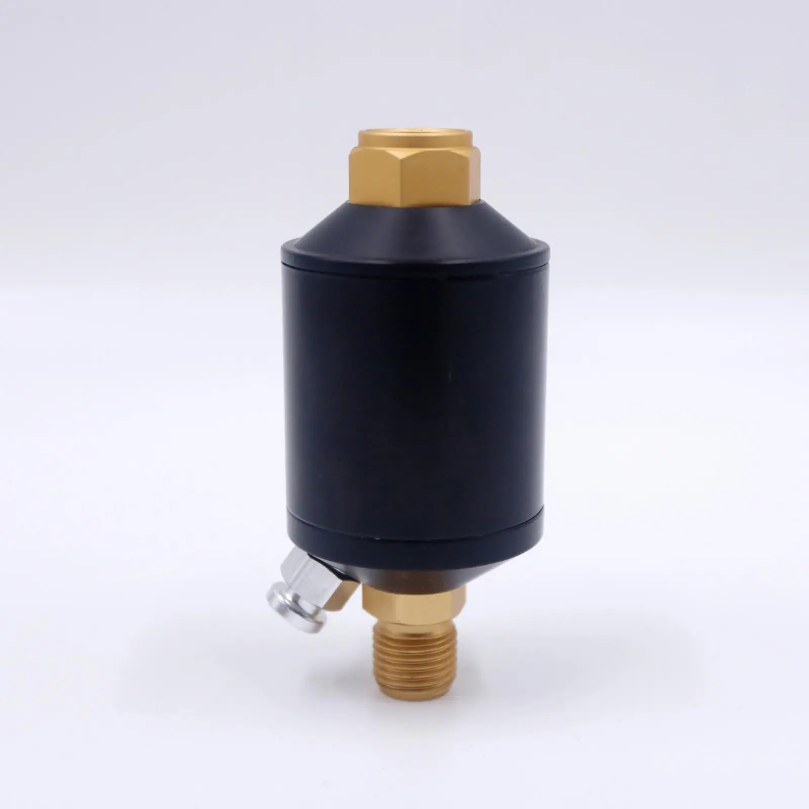 Pneumatic Air Water Oil Separator with 1/4 Thread Adjustable Pressure Gauge Spray Valve Mini Moisture Filter for Inlet Tools