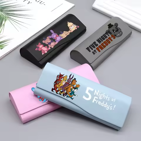 Fnafs Glasses Case Cartoon Anime Myopia Sunglasses Case Boy Girl Pressure Resistant Mirror Box Fashion Glasses Storage Box Gift