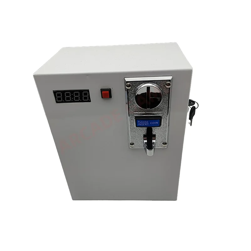 

110V/220V Custom White 6 Values Programmable Multi Coin Acceptor Coin Operated Electric Timer Controller Box for Massage Chair
