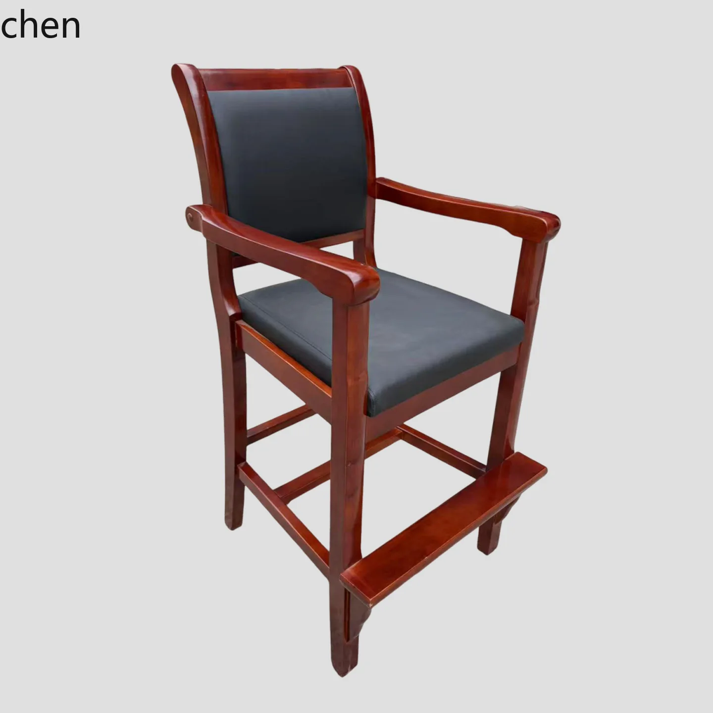 HXL Leather Anti-Wave Waist Protection Captain Sailor Chair Observation Command Solid Wood Steering Chair