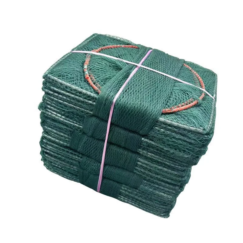 Catch Fish NET Small Fish Ground Fish Cage 13Holes-4M Foldable Net Loach Net Anti-corrosion Crab Cage
