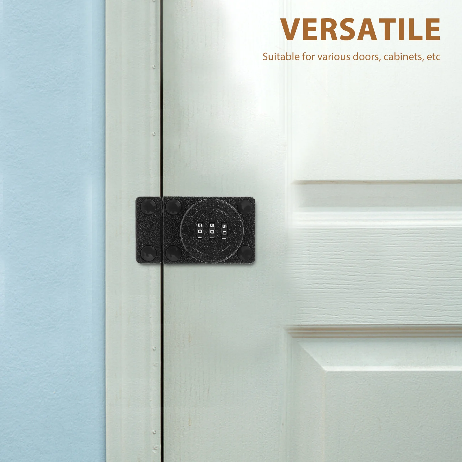 باب الخزانة بدون مفتاح قفل مجمع سبائك الزنك كلمة المرور مزلاج الأمن لا الحفر مكافحة سرقة مزلاج الباب لغرفة النوم المنزلية