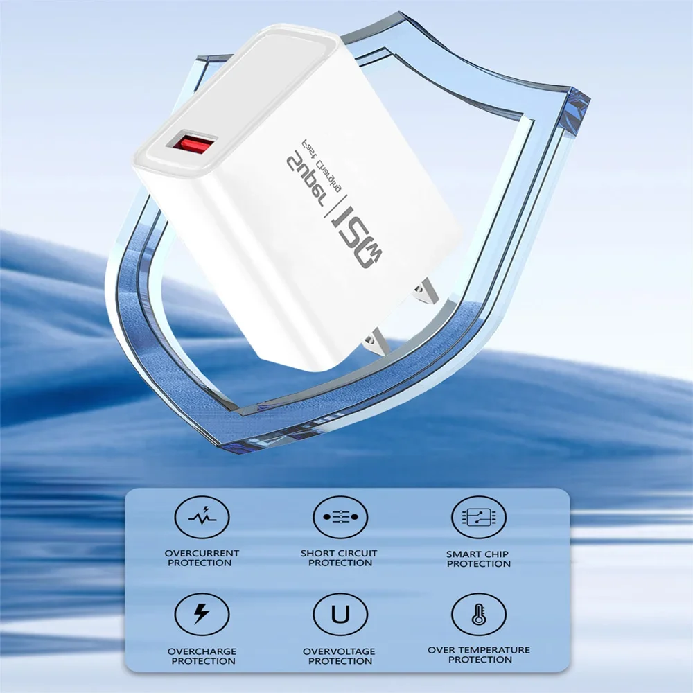 120W USB Fast Charger Quick Charge 3 0 Power Delivery for iPhone 16 15 14 Pro Max Samsung Galaxy S24 Xiaomi 14 Ultra Phones - náhled 4