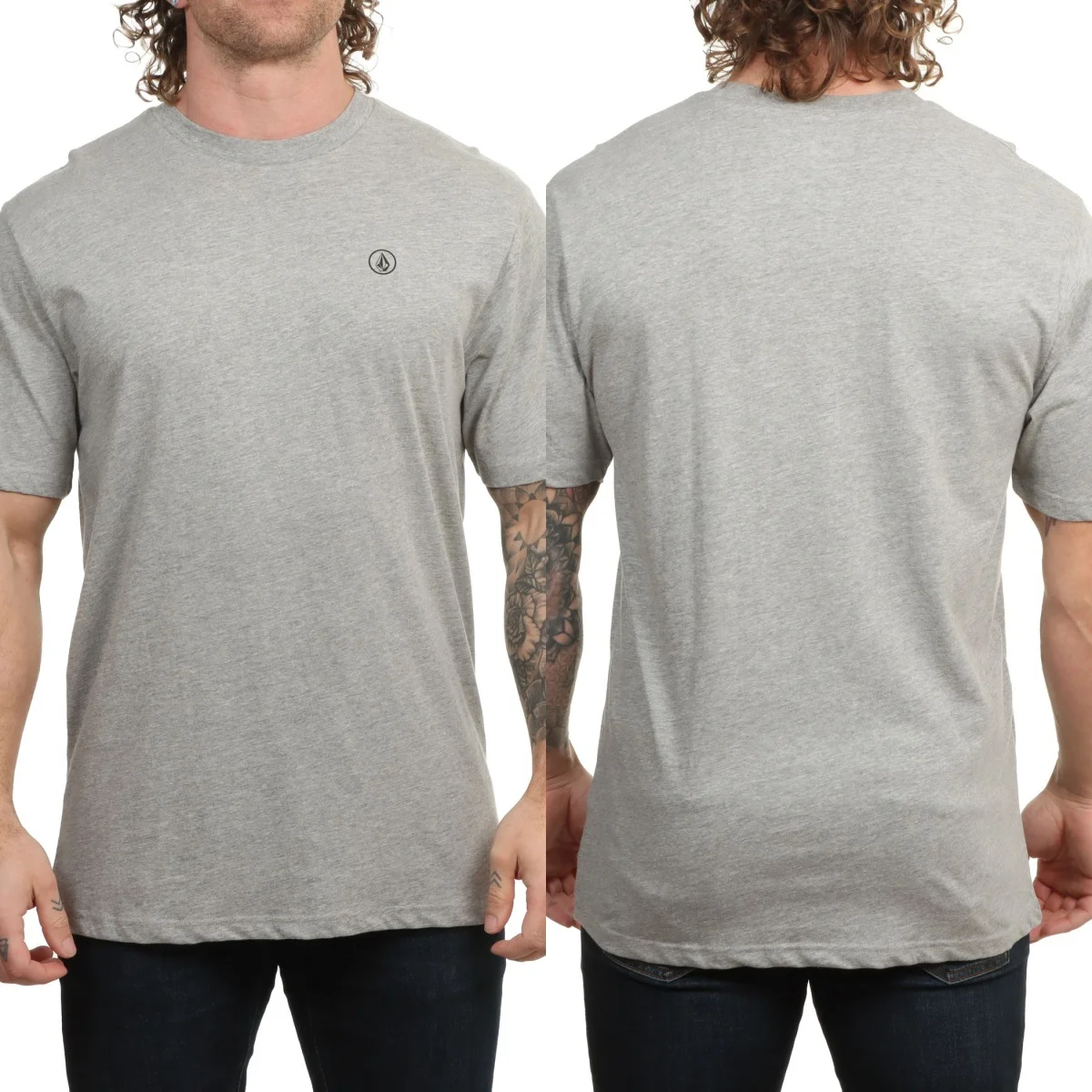 Image of Pop Volcom Grafik-Baumwoll-T-Shirt Unisex Sommer Kurzarm Mode Marken-T-Shirt Luxus Casual Vintage Tees