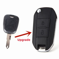 OEM Key Case 2Button Modified Flip Folding Remote Key Shell For Peugeot 206 207 306 307 308 408